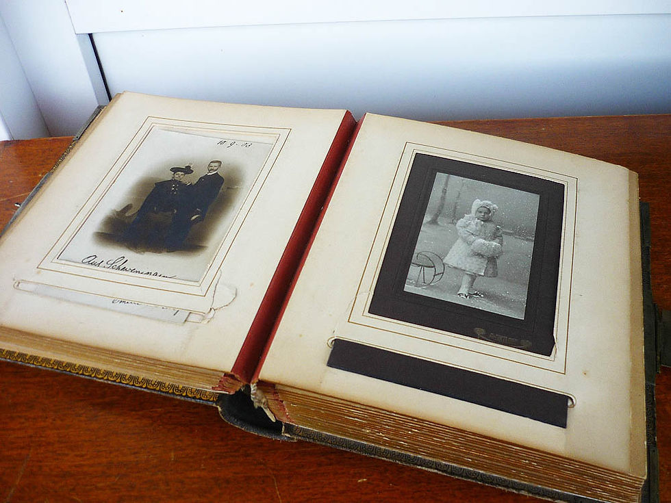 Miniaturbild: Original antikes Fotoalbum