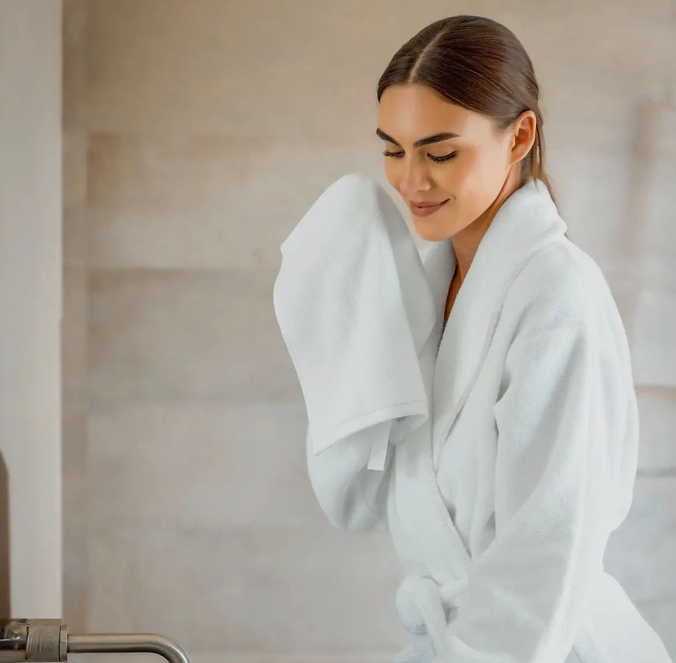 Thumbnail: Organic Luxury Robe & Slippers and 60min Masage