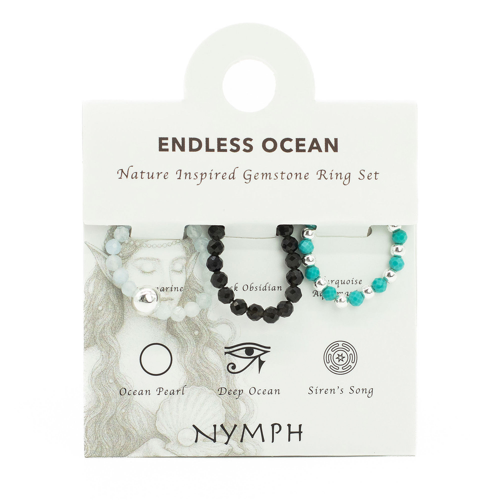 Nymph Spirit Endless Ocean Ring Set
