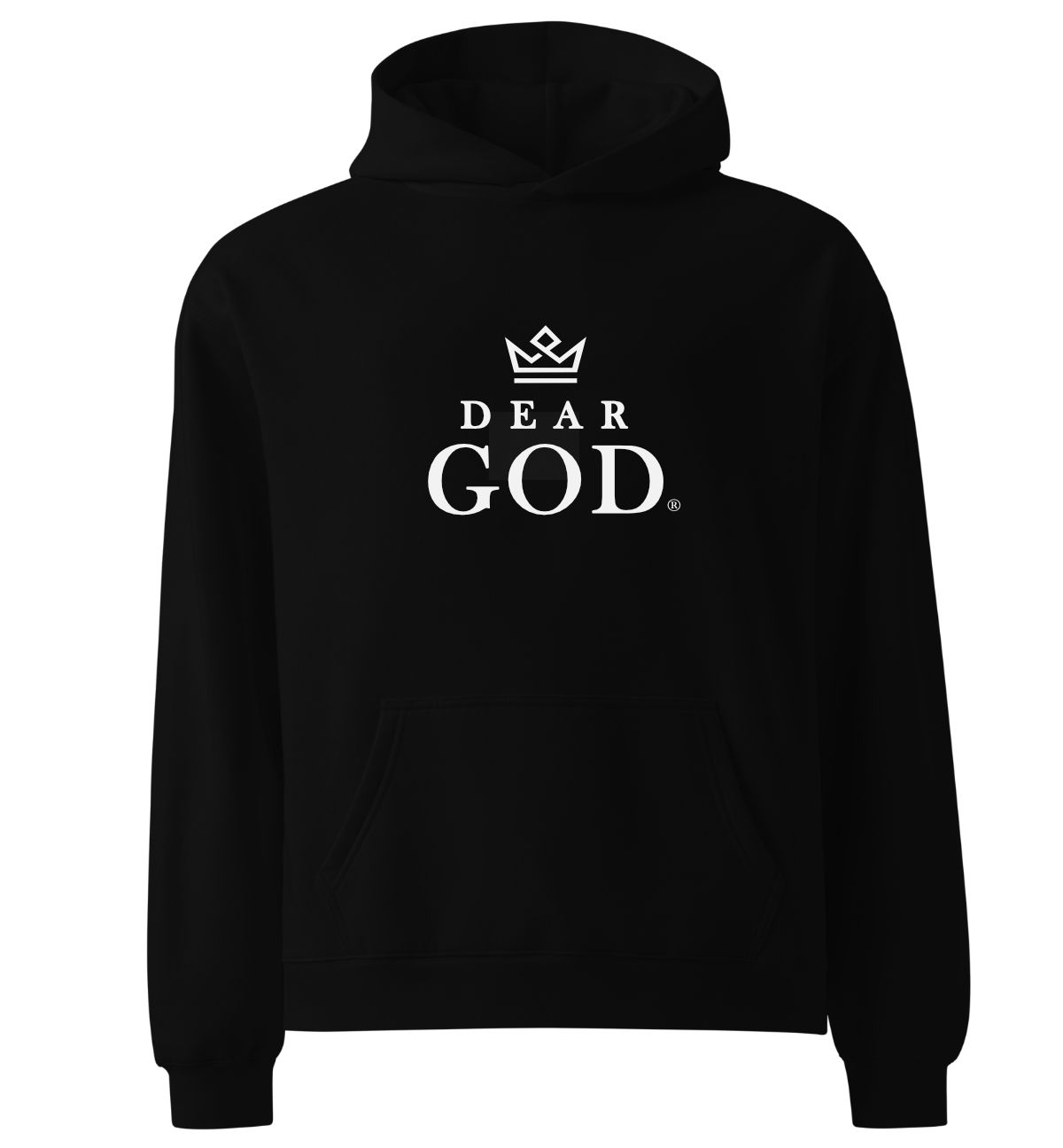Pre-Order Dear God® Classic Hoodie – Black (Embroidered)