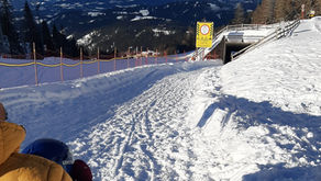 OBEREGGEN: SUPER PANORAMA E DISCESA SULLA SLITTA