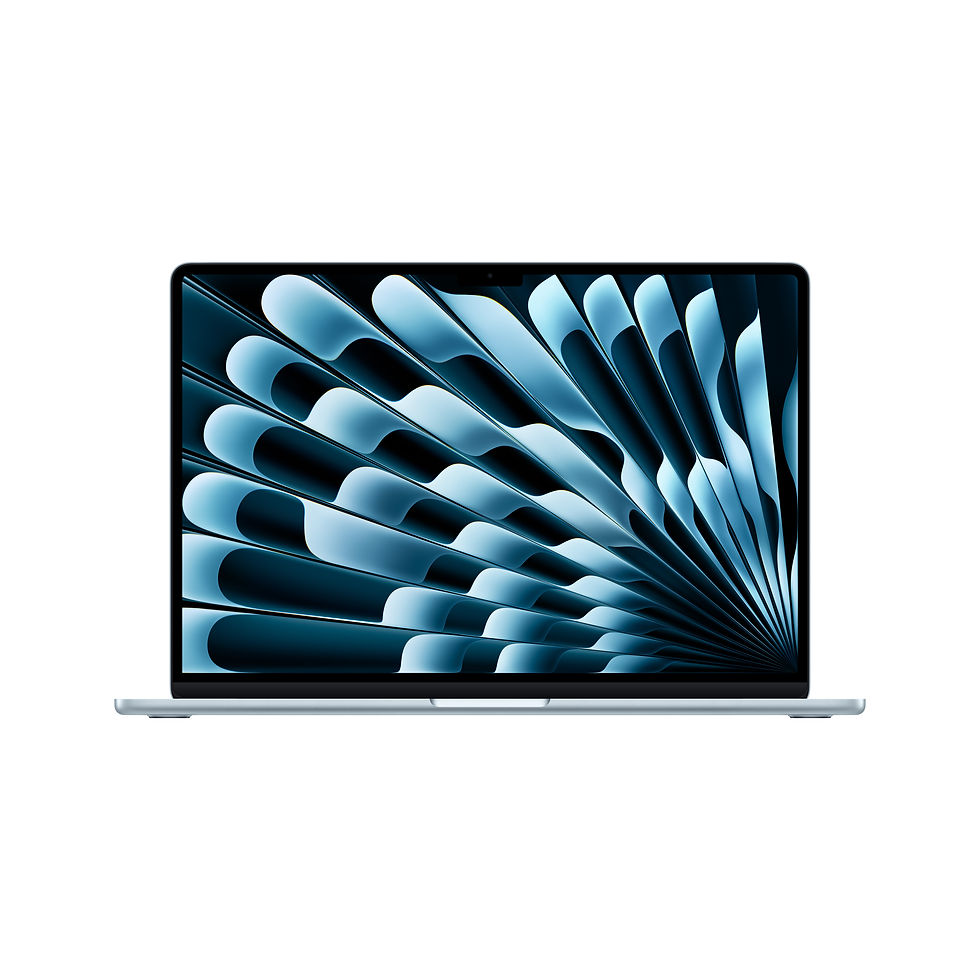 MacBook Air 15 pouces M5 24 Go 1 To CPU 10 GPU 10- Bleu Ciel