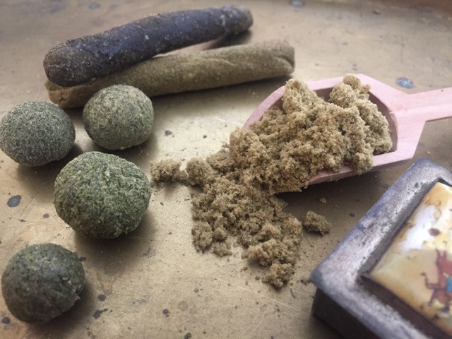 beautiful hashish charas on display