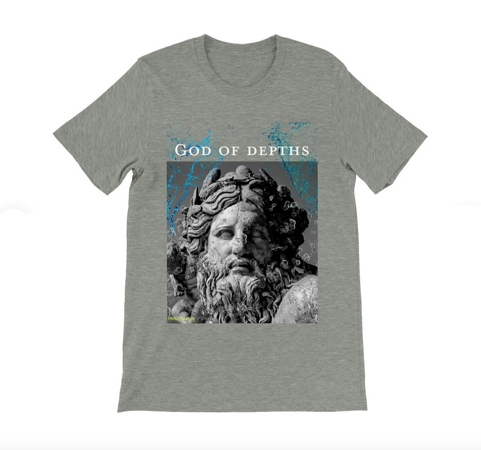 Miniatura: God of depths Premium Unisex Crewneck T-shirt