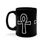 Miniatura: Egyptian Ankh/ Hieroglyphic 11oz Black ceramic Mug