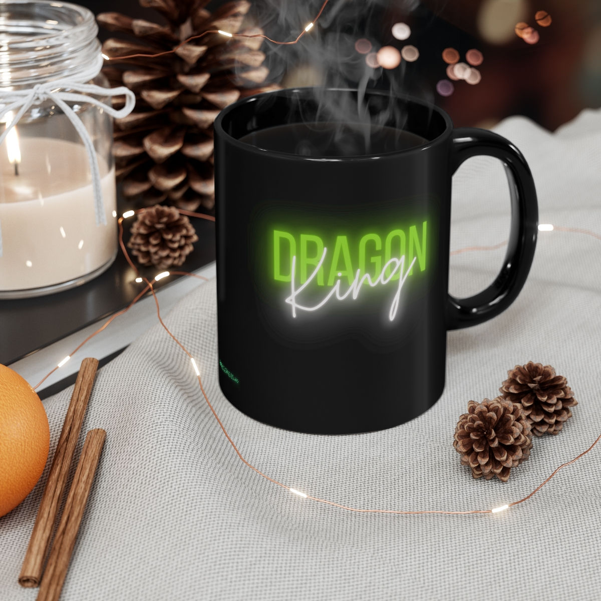 Dragon king 11oz Black Mug