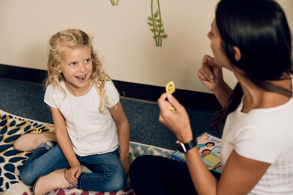 child doing learning exercise