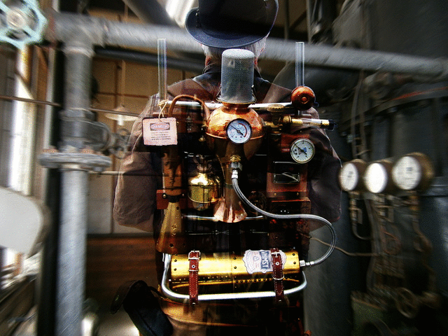 steampunk backpack