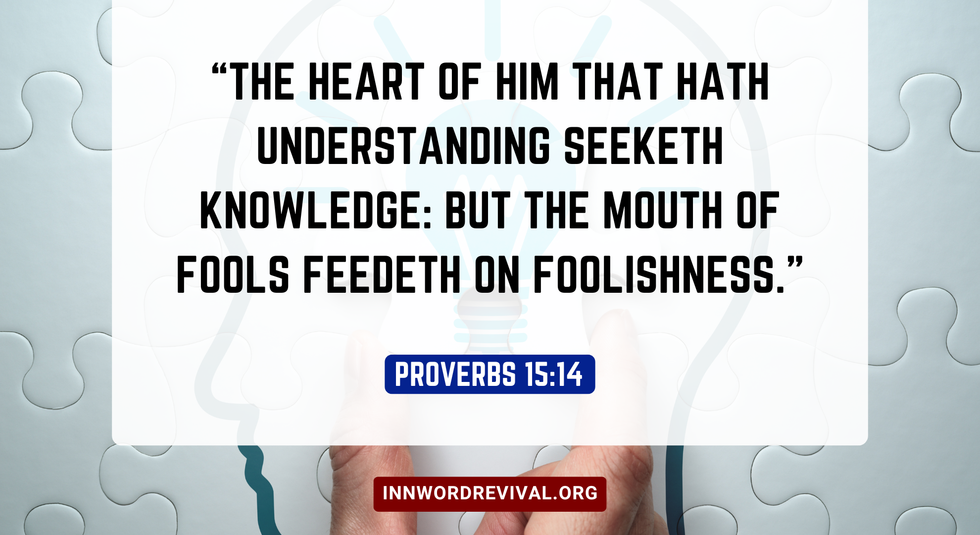 Proverbs 15 V 1