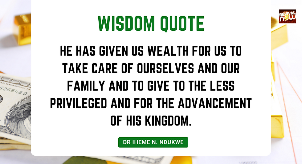 Don't labour to be rich