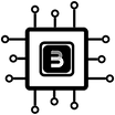 Logotipo de Bern Enterprises. Imagen de inteligencia artificial con una letra B al centro
