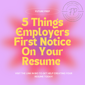 How to make your resume POP: Top 5 things employers look for.
