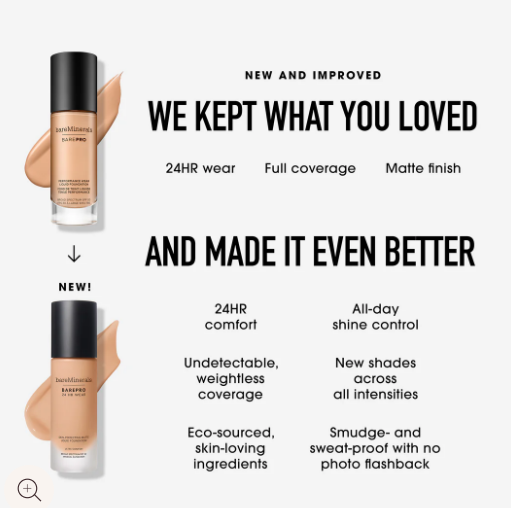 Thumbnail: BAREPRO 24HR Wear Skin-Perfecting Matte Liquid Foundation Mineral SPF 20