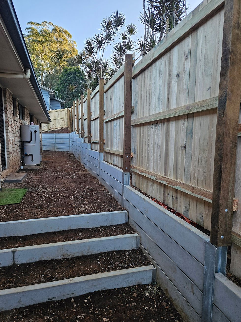 retaining wall sunshine coast