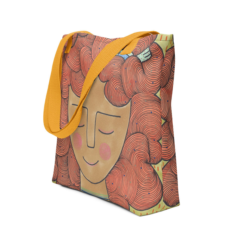 Thumbnail: Dreamy Tote Bag - Hand Drawn Design
