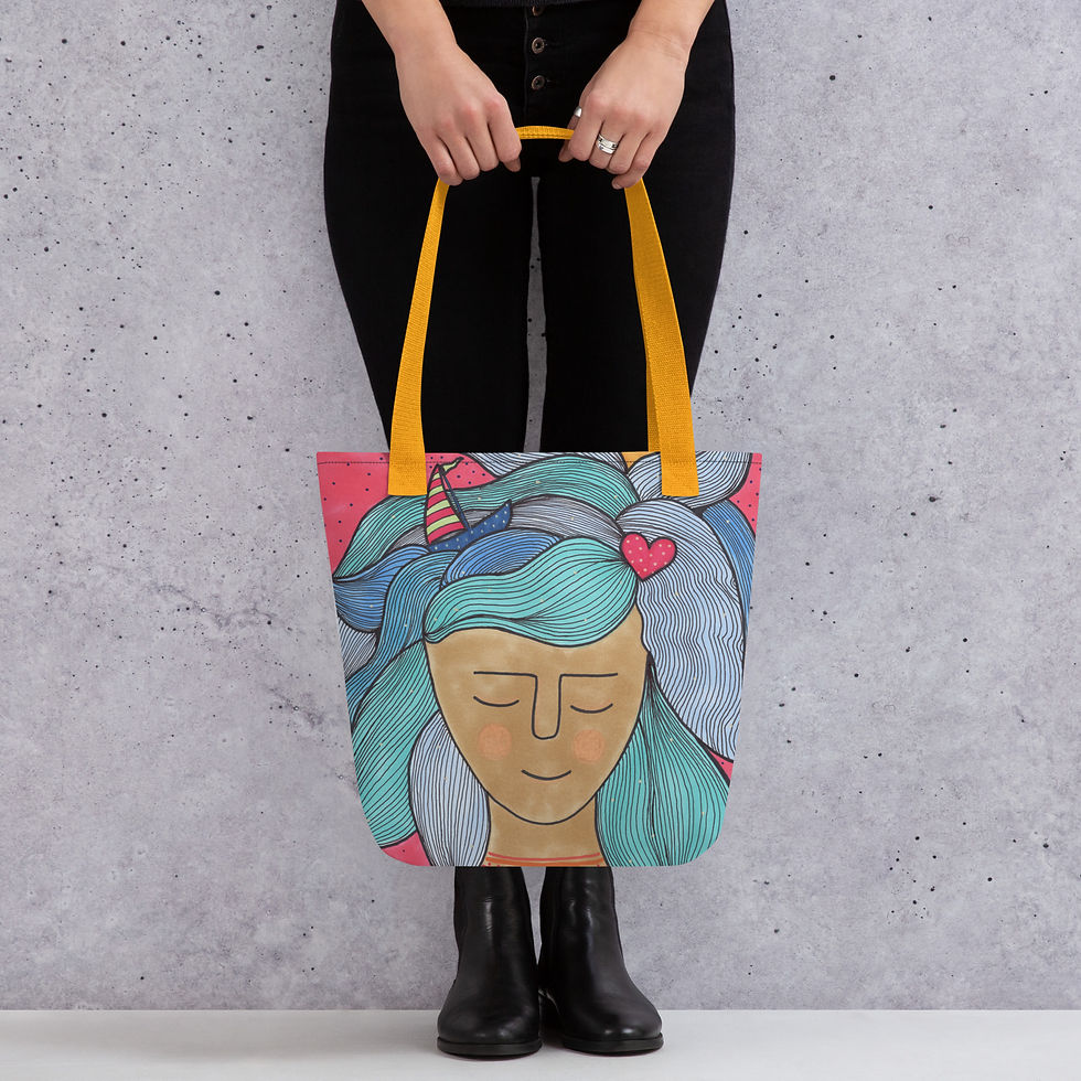 Thumbnail: Voyager Tote Bag - Hand Drawn Design