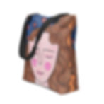 Artsy Tote Bag - Hand Drawn Design
