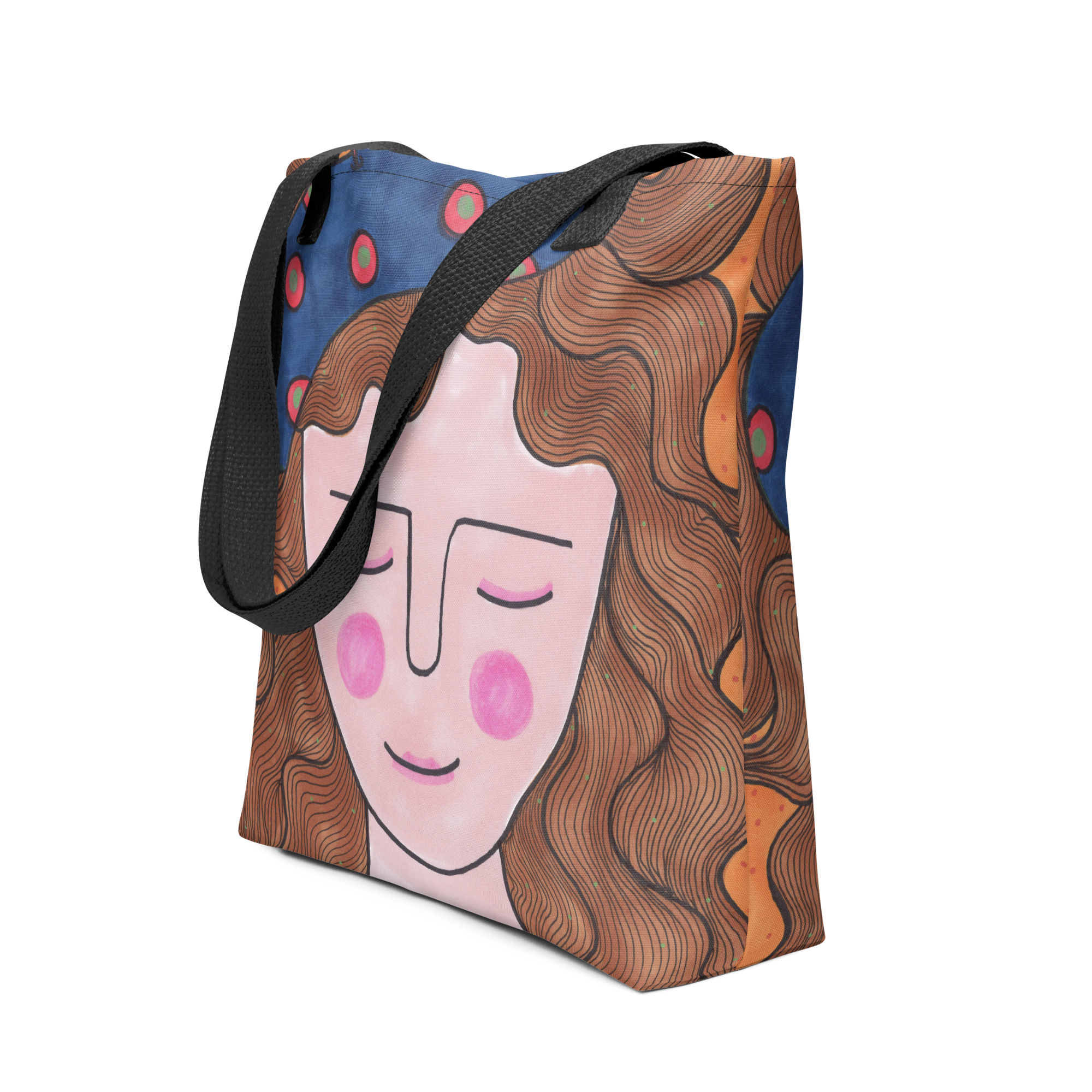 Artsy Tote Bag - Hand Drawn Design