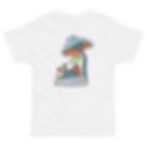 Chillin' Frog Toddler Jersey T-shirt - Hand Drawn Design