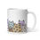 Thumbnail: White glossy mug featuring a handmade design by BeArt