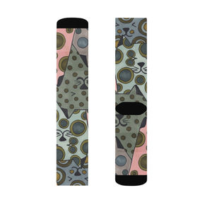 Aristocats Crew Socks - Hand Drawn Design