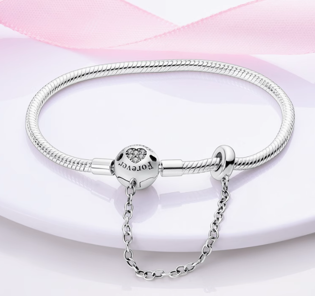 Forever Flexible Bracelet with Lock - Silver 925 (One)