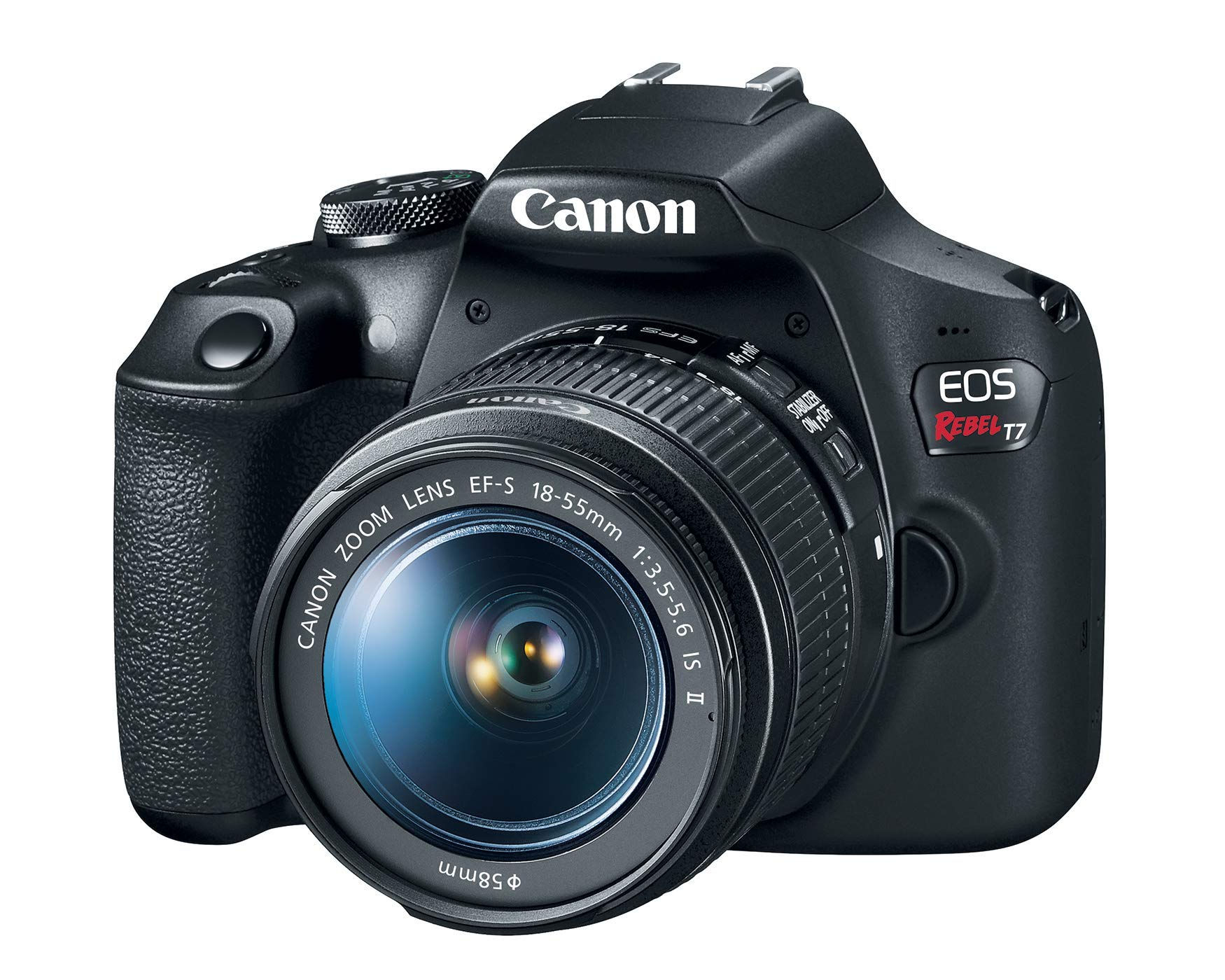 Canon EOS Rebel T7 18-55mm f/3.5-5.6 is II Kit (Renewed)