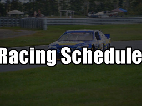Racing schedule for October 1st through 4th dates, times, and channels