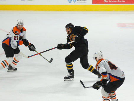 Phantoms come up on the short end 4-3 against the Providence Bruins