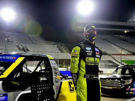 Grant Enfinger wins the pole for Friday’s Truck Series finale