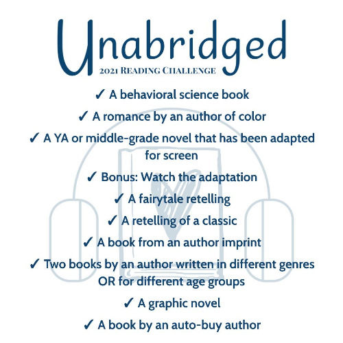graphic for Unabridged's 2021 Reading Challenge