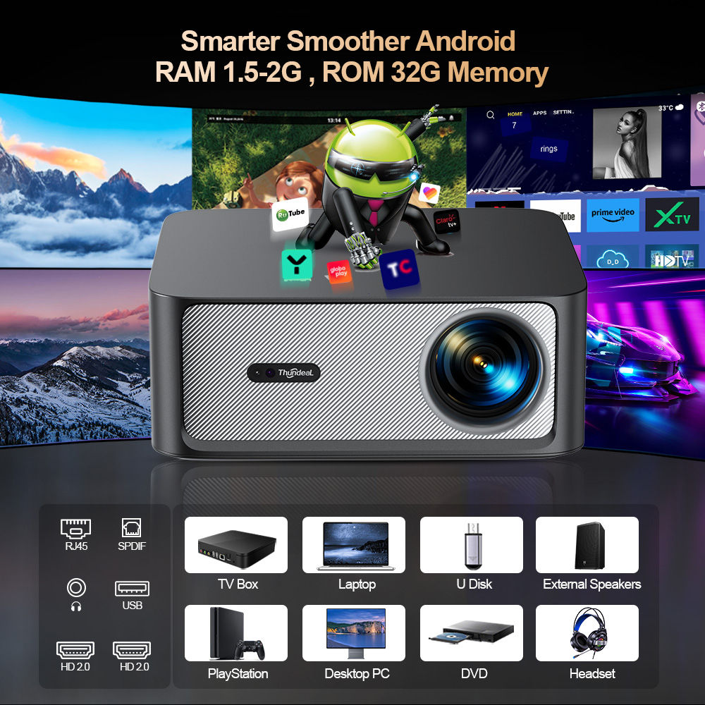 Projetor ThundeaL TD98Pro 4K (3000 ANSI)