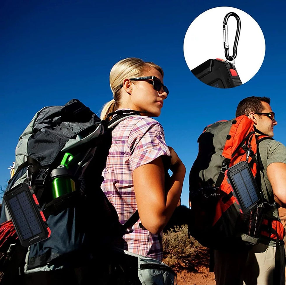Miniatura: Power Bank Solar à Prova d’Água c/ Lanterna
