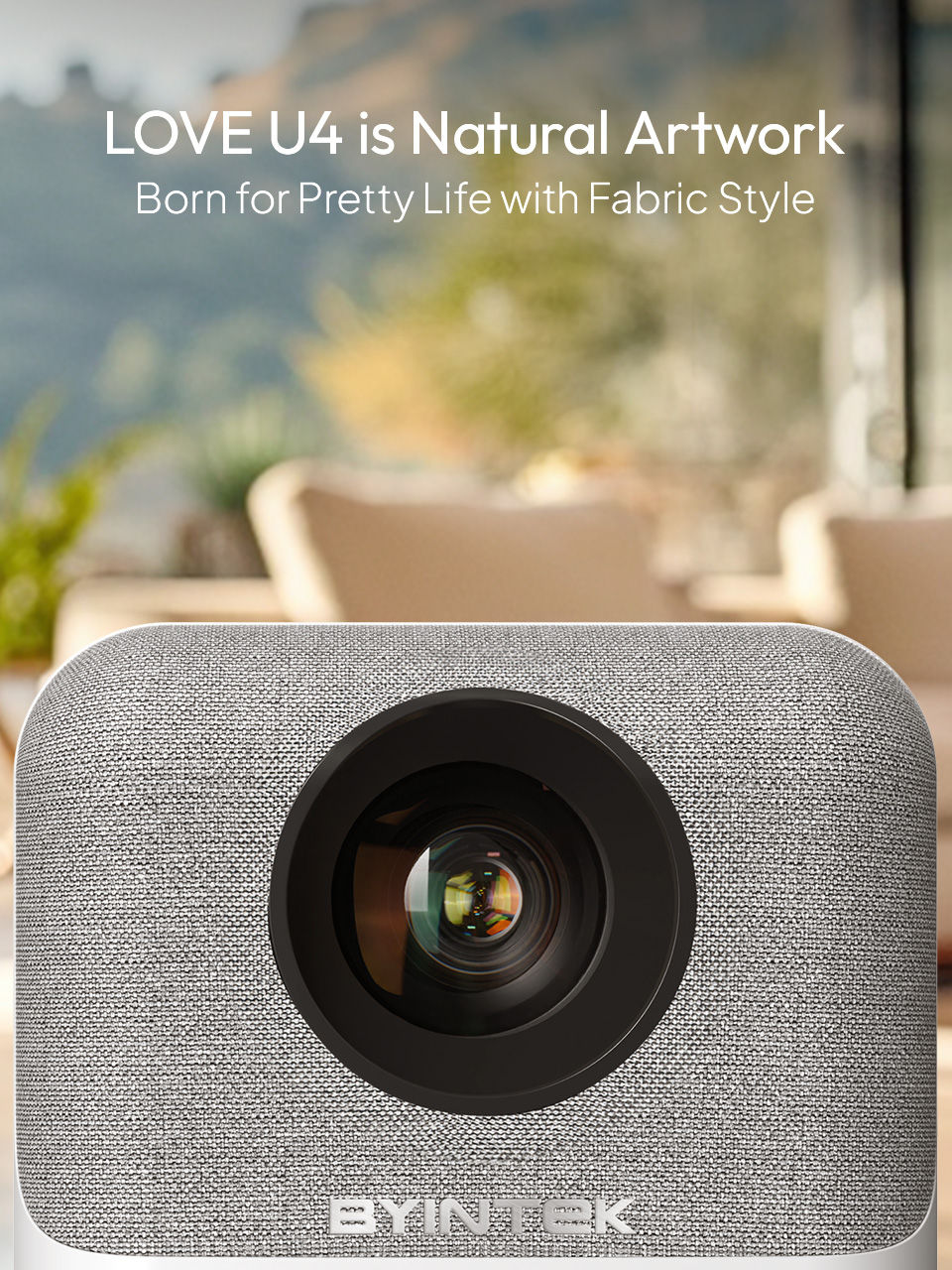 Miniatura: Mini Projetor BYINTEK LOVE U4 4K/1080p