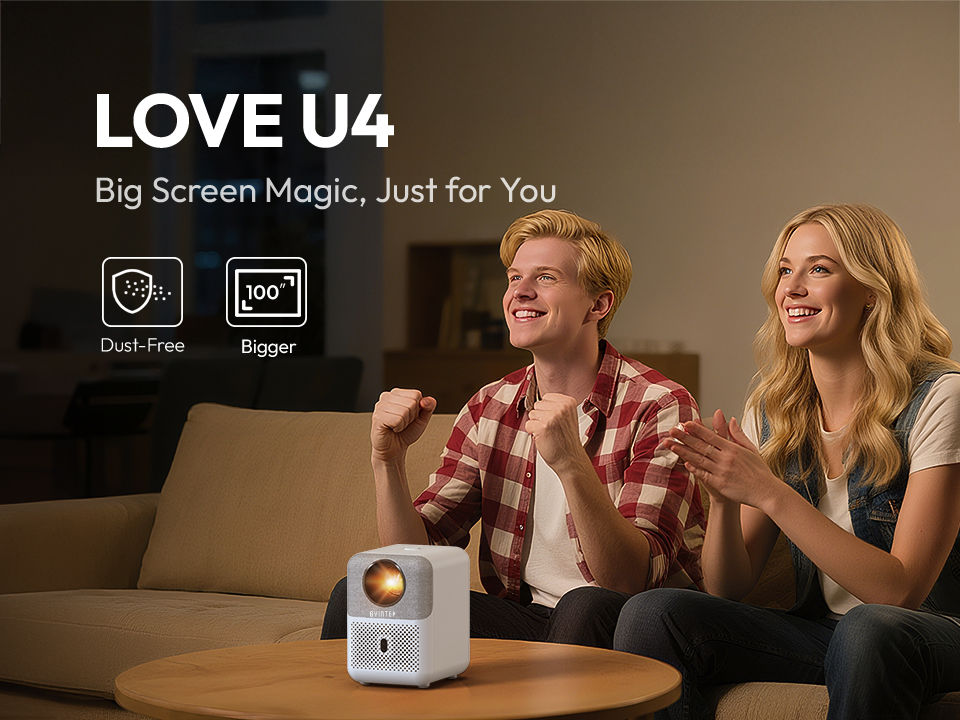 Miniatura: Mini Projetor BYINTEK LOVE U4 4K/1080p