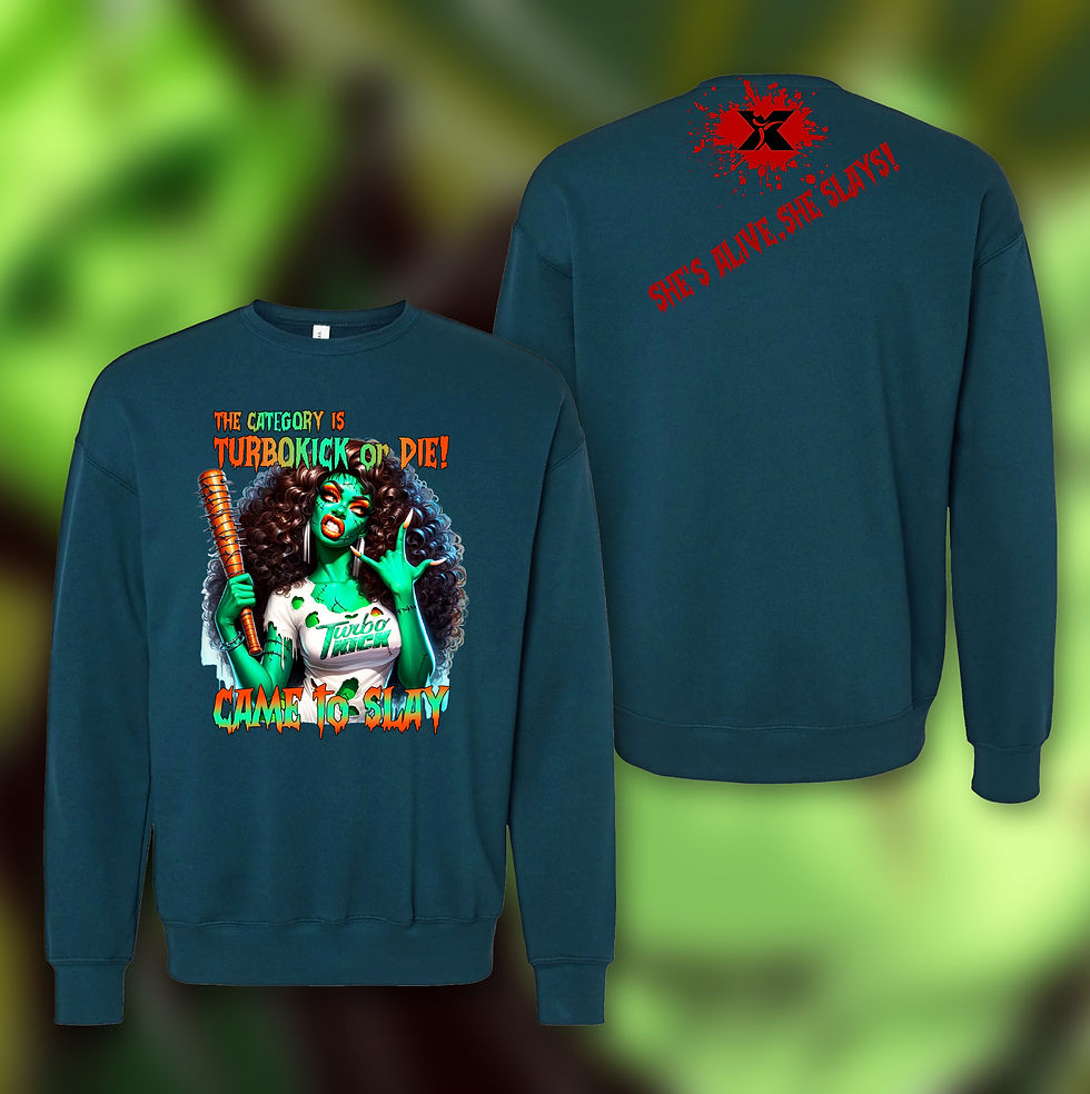 Thumbnail: TURBO SLAYER - Unisex Long Sleeve Crewneck Sweat Shirt
