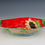 Thumbnail: Oval Serving Bowl with Leaves, Sunflower