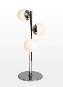 Lámpara de mesa con 3 globos 6 x 10, código G5