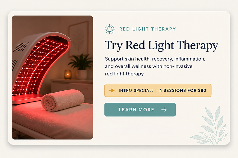 Red Light Therapy Picture and Intro offer