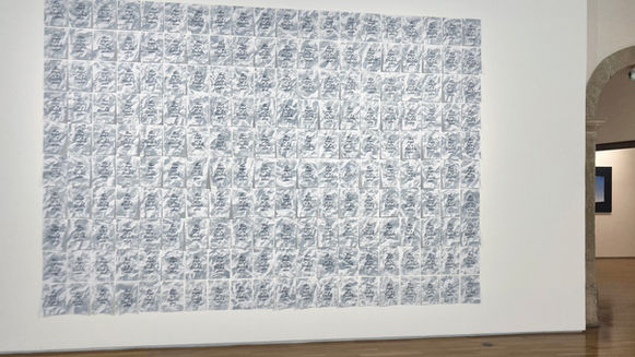 This page is a terrible idea, painting, exhibition, oil painting, art, conceptual, realist, contemporary artist, emerging artist, collection, art collection, paulo perdigão, perdigão, instalation, paper instalation, handwritten, handwriting,