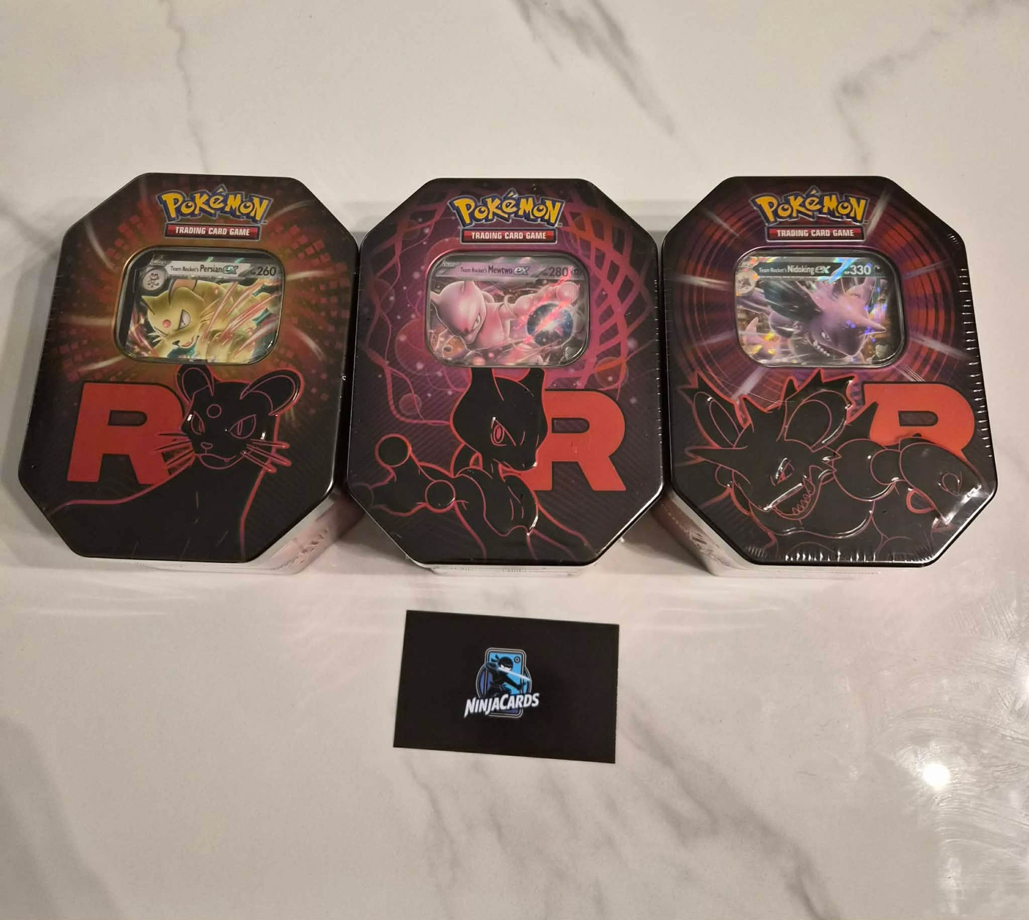 Pokémon TCG: Team Rocket ex Tins Set!