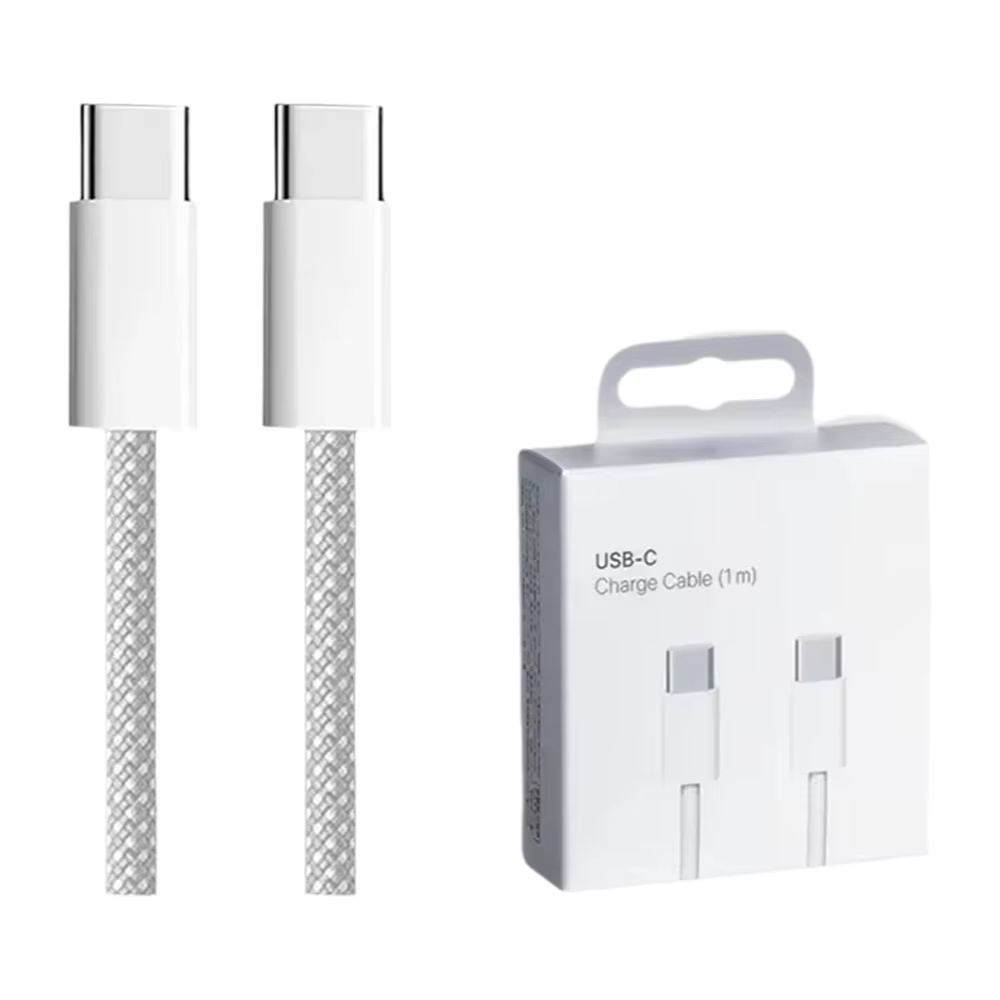 Cabo USB-C para USB-C 60W com Carregamento Rápido PD Trançado