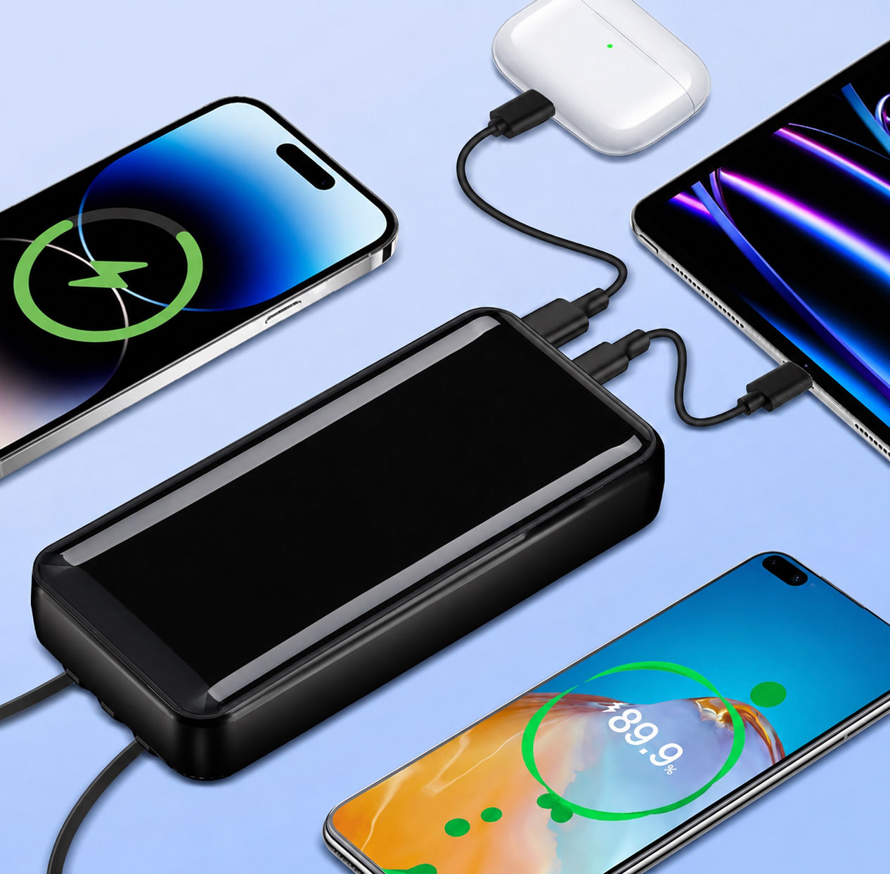     Power Bank Slim 20.000mAh com Carga Rápida