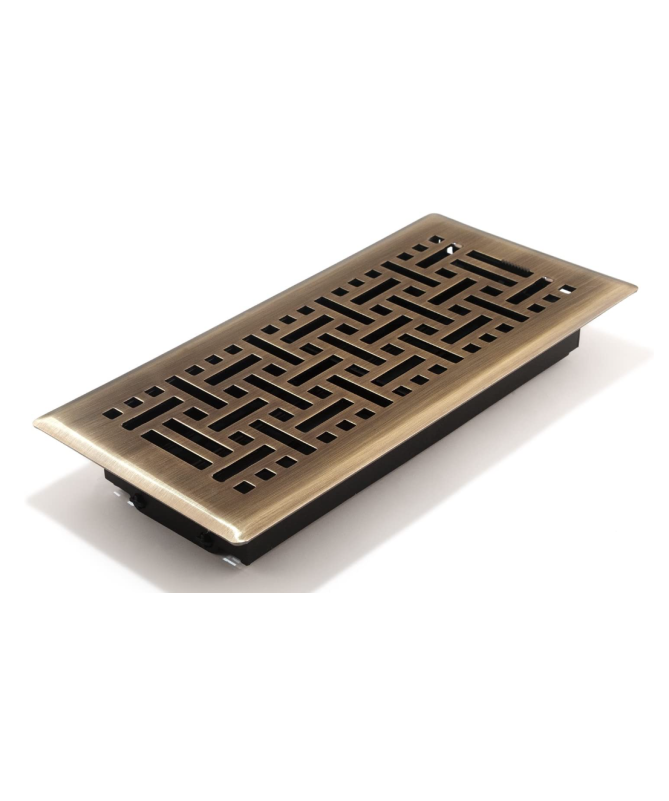 4" X 10" Silver Metal Vent
