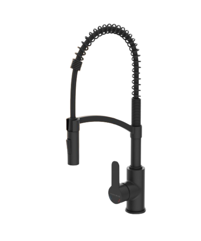 Spiral Black Kitchen Faucet