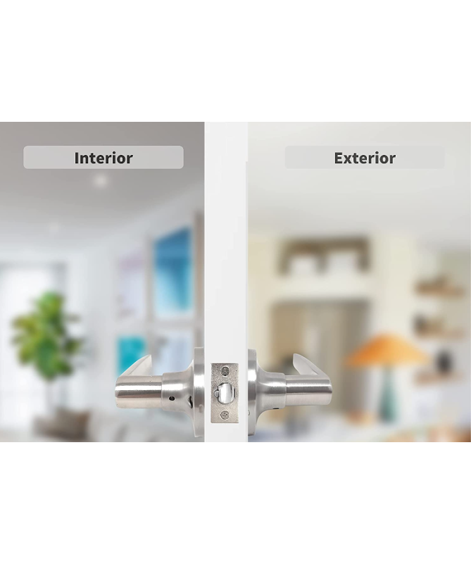 Lever Door Lock Silver (key)