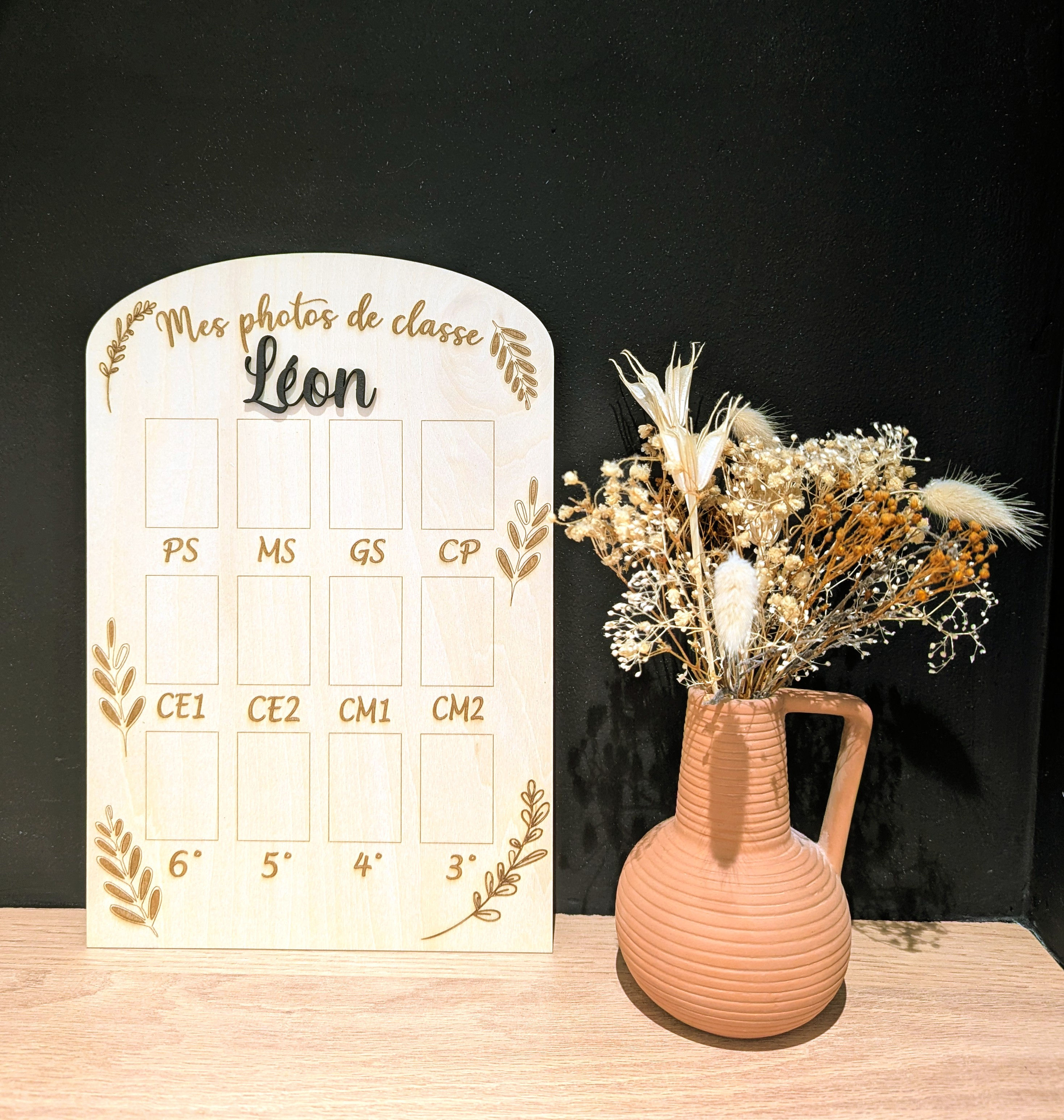 Cadre photo de classe - Feuillage