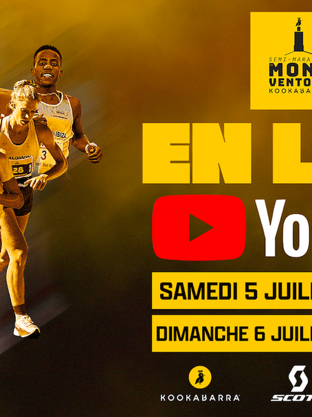 Le semi-Marathon du Mont-Ventoux Kookabarra à suivre en direct sur Youtube !