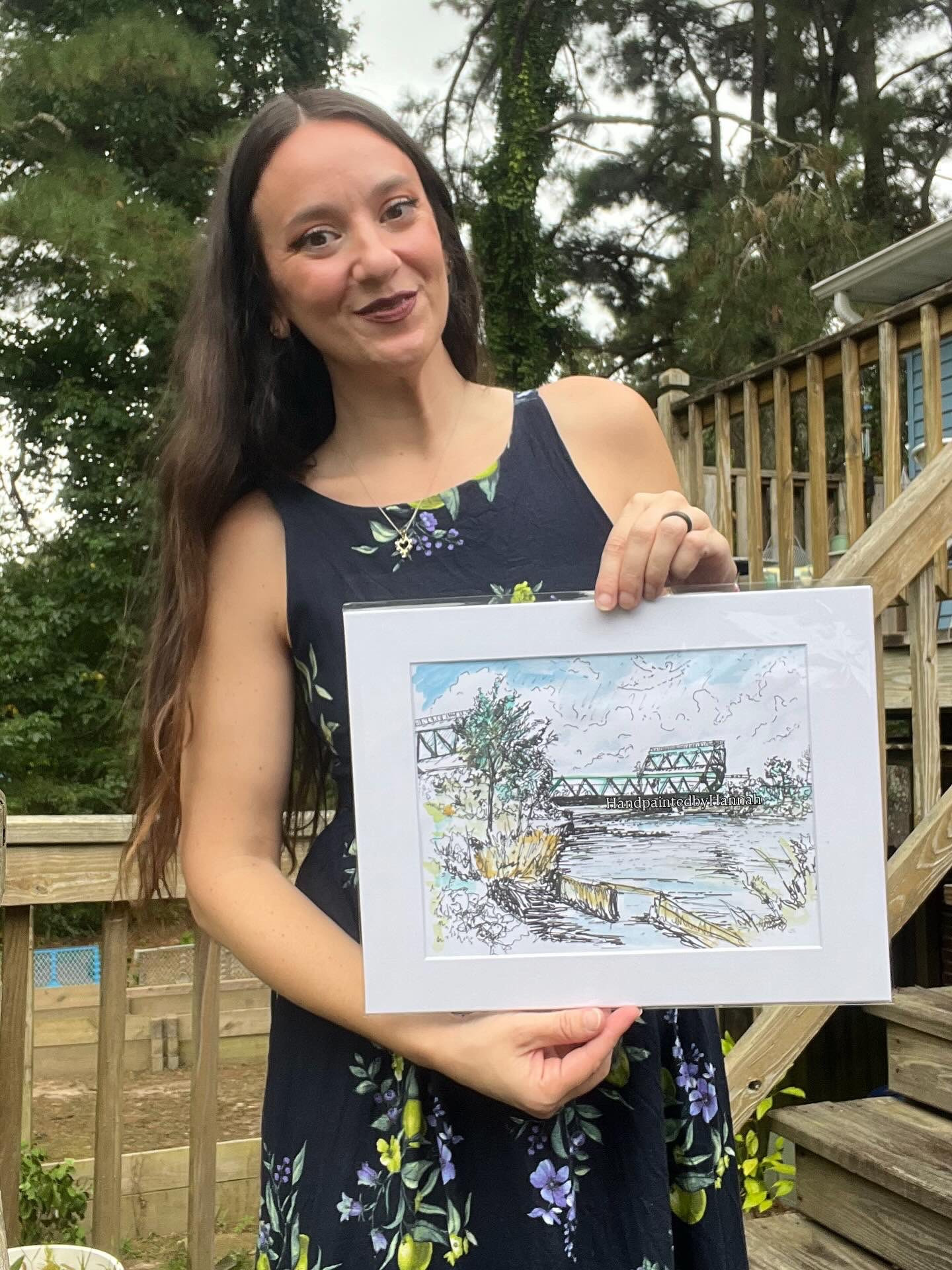 Individually Enhanced "Great Bridge Bridge" Print