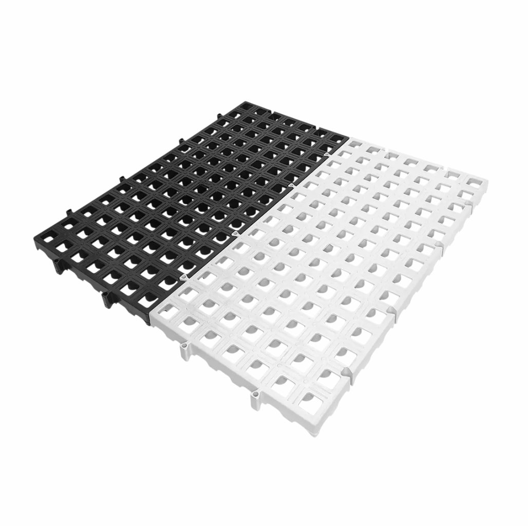 Estrado plástico leve resistente para estoque e organização industrial